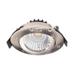 LED-Deckeneinbauleuchte Dione, IP44, 2.700 K, nickel, dim