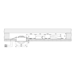 LED-Deckeneinbauleuchte Dione, IP44, 3.000 K, weiß, dimmbar