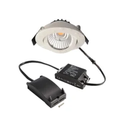 LED-Deckeneinbauleuchte Dione, IP44, 4.000 K, weiß, dimmbar