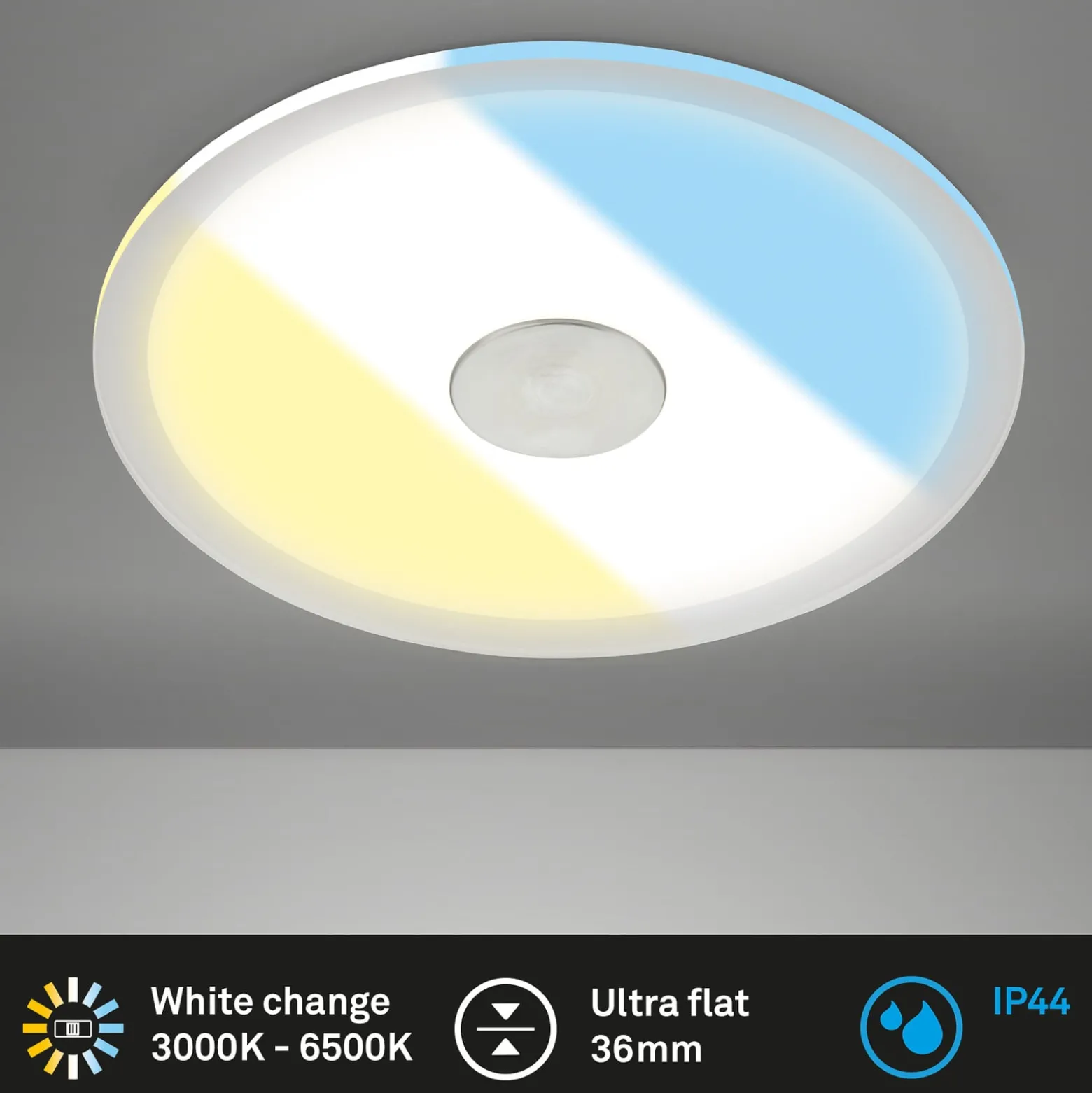 LED-Deckeneinbauleuchte 784 IP44 CCT Switch Ø 17cm