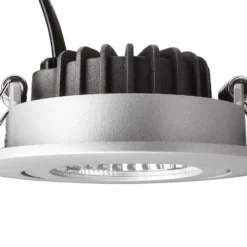 LED-Deckeneinbaustrahler Dione 4.000 K silbergrau