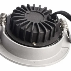 LED-Deckeneinbaustrahler Dione 4.000 K silbergrau