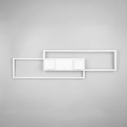 LED-Deckenlampe Albany, weiß, 100 x 28 cm, Alu, CCT, dimmbar