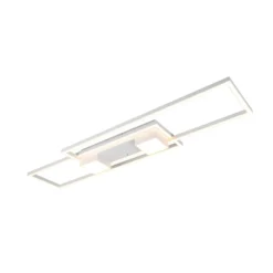 LED-Deckenlampe Albany, weiß, 100 x 28 cm, Alu, CCT, dimmbar