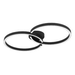 LED-Deckenlampe Armandolo, schwarz, Länge 67 cm, CCT, RGB