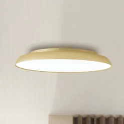 LED-Deckenlampe Art, Ø 45 cm, creme-goldfarben, Metall