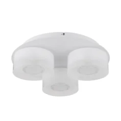 LED-Deckenlampe Belinda, Ø 38 cm, weiß, 3-flg., Glas