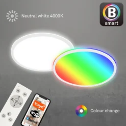 LED-Deckenlampe B smart RGBW dimmbar weiß Ø 42 cm