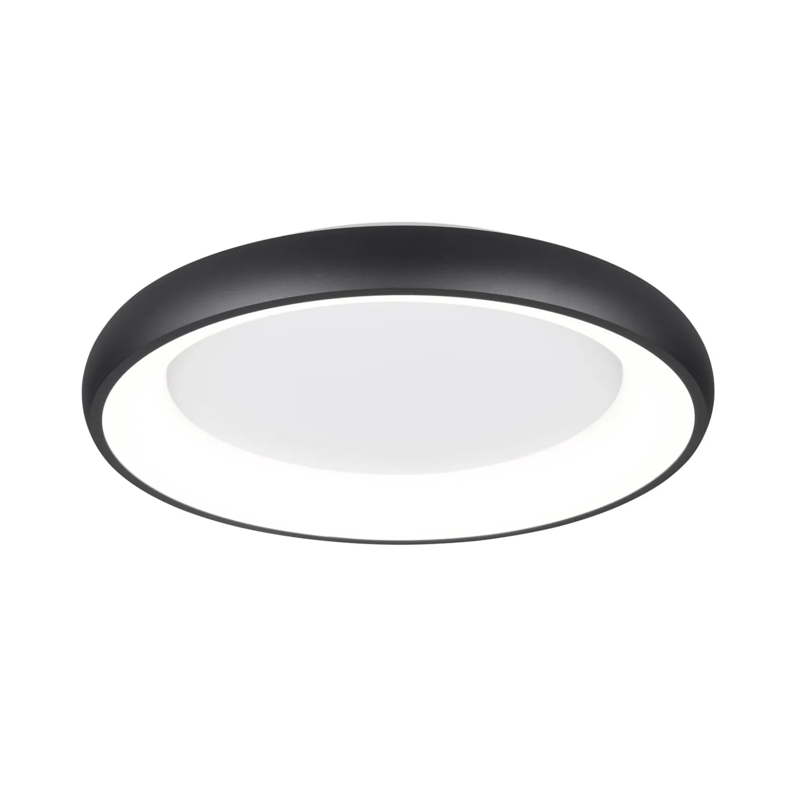 LED-Deckenlampe Cardona, Ø 62 cm, schwarz matt, Metall, CCT