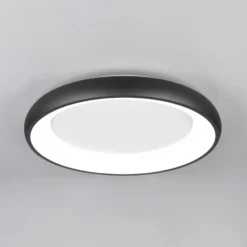 LED-Deckenlampe Cardona, Ø 62 cm, schwarz matt, Metall, CCT