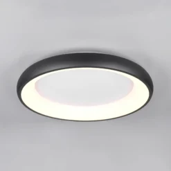 LED-Deckenlampe Cardona, Ø 62 cm, schwarz matt, Metall, CCT