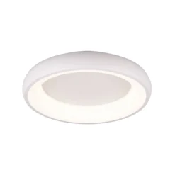 LED-Deckenlampe Cardona, Ø 46,5 cm, weiß matt, Metall, CCT