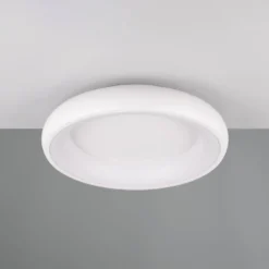 LED-Deckenlampe Cardona, Ø 46,5 cm, weiß matt, Metall, CCT