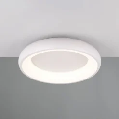 LED-Deckenlampe Cardona, Ø 46,5 cm, weiß matt, Metall, CCT