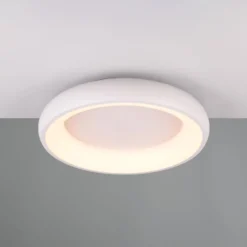 LED-Deckenlampe Cardona, Ø 46,5 cm, weiß matt, Metall, CCT