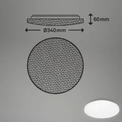 LED-Deckenlampe Case IP44 Sternenhimmel 840 Ø 34cm