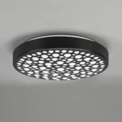 LED-Deckenlampe Chizu Ø 40,5cm dimmbar RGB schwarz