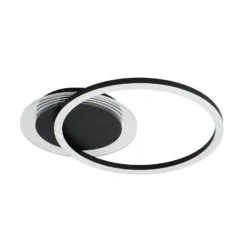LED-Deckenlampe Contour schwarz matt Länge 40 cm Eisen/Acryl