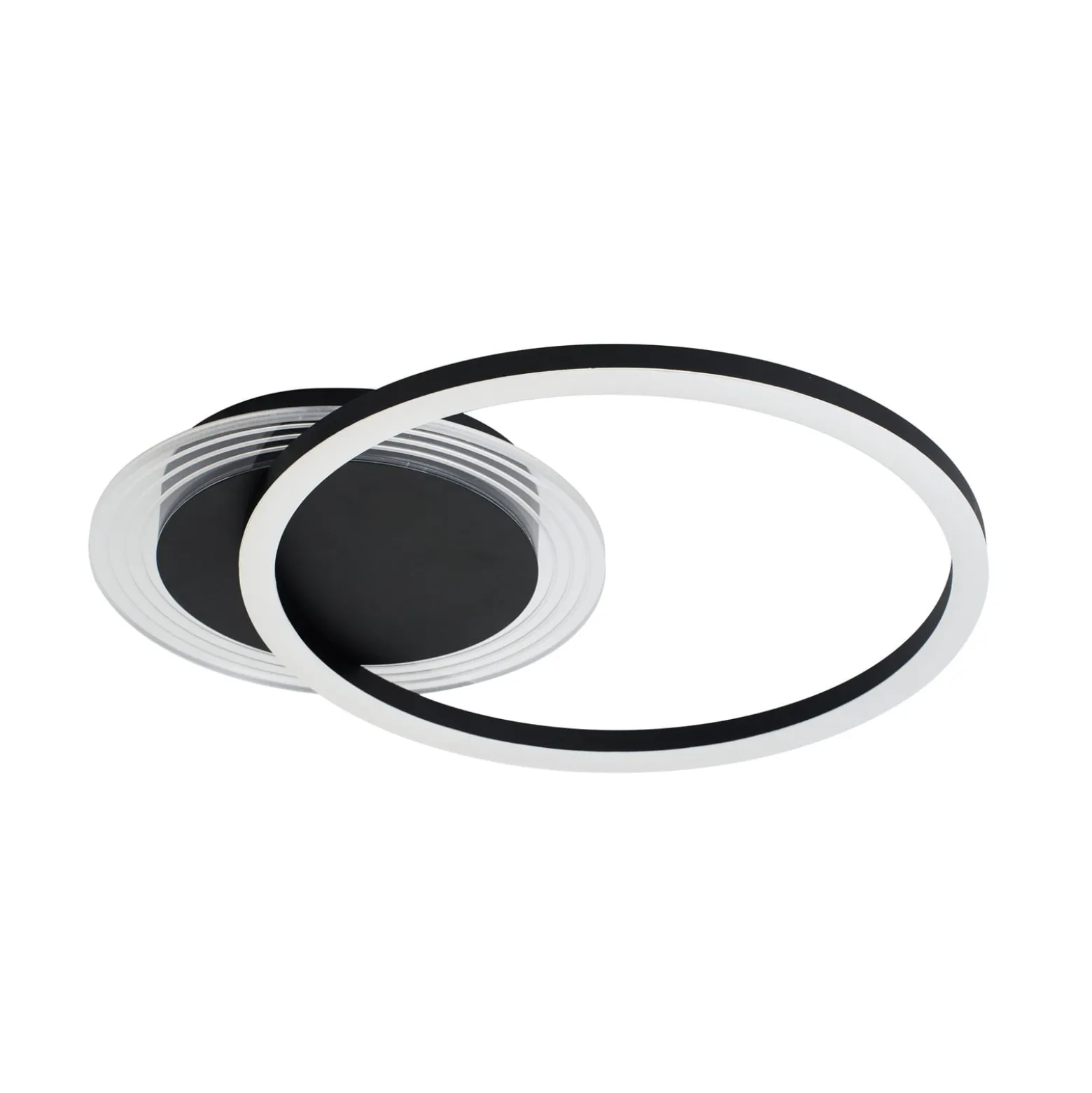 LED-Deckenlampe Contour schwarz matt Länge 40 cm Eisen/Acryl