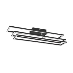 LED-Deckenlampe Corso dreiflammig, schwarz matt