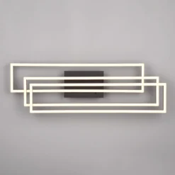LED-Deckenlampe Corso dreiflammig, schwarz matt