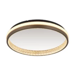 LED-Deckenlampe Della, Ø 40 cm, dunkelgrau, Metall
