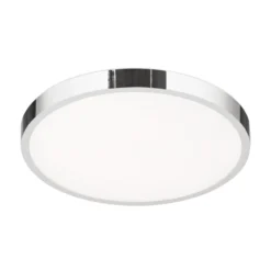 LED-Deckenlampe Disc, chromfarben, Ø 28 cm, CCT, Metall