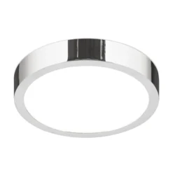 LED-Deckenlampe Disc, chromfarben, Ø 14 cm, CCT, Metall
