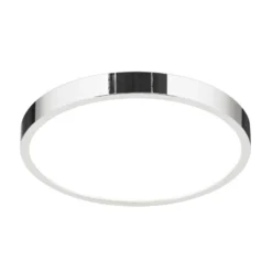 LED-Deckenlampe Disc, chromfarben, Ø 24 cm, CCT, Metall