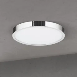LED-Deckenlampe Disc, chromfarben, Ø 24 cm, CCT, Metall
