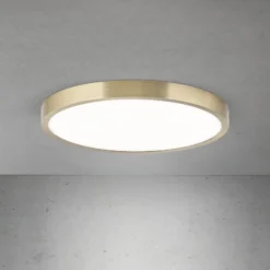 LED-Deckenlampe Disc, messingfarben antik, Ø 28 cm, CCT