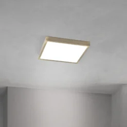 LED-Deckenlampe Disc, messingfarben antik, Länge 24 cm, CCT