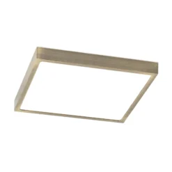 LED-Deckenlampe Disc, messingfarben antik, Länge 24 cm, CCT