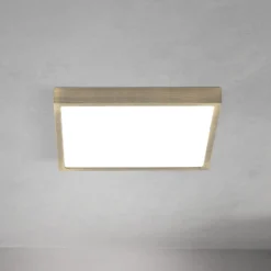 LED-Deckenlampe Disc, messingfarben antik, Länge 24 cm, CCT