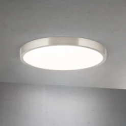 LED-Deckenlampe Disc, nickelfarben satiniert, Ø 28 cm, CCT