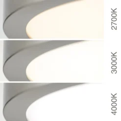 LED-Deckenlampe Disc, nickelfarben satiniert, Ø 28 cm, CCT
