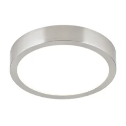 LED-Deckenlampe Disc, nickelfarben satiniert, Ø 14 cm, CCT