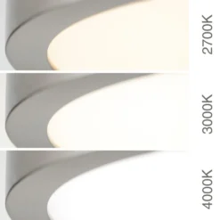 LED-Deckenlampe Disc, nickelfarben satiniert, Ø 14 cm, CCT