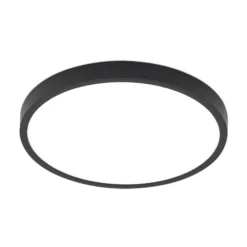 LED-Deckenlampe Disc, schwarz Ø 28 cm, CCT Metall/Kunststoff