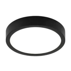LED-Deckenlampe Disc, schwarz Ø 14 cm, CCT Metall/Kunststoff