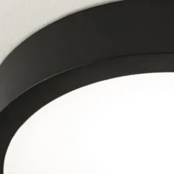 LED-Deckenlampe Disc, schwarz Ø 14 cm, CCT Metall/Kunststoff