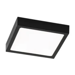 LED-Deckenlampe Disc, schwarz Länge 14 cm, CCT Metall