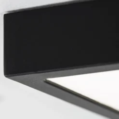 LED-Deckenlampe Disc, schwarz Länge 14 cm, CCT Metall
