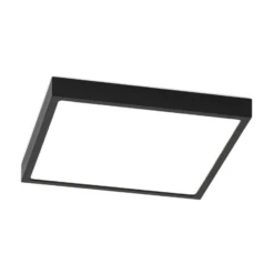 LED-Deckenlampe Disc, schwarz Länge 24 cm, CCT Metall