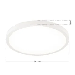 LED-Deckenlampe Disc, weiß Ø 40 cm, CCT, Metall/Kunststoff