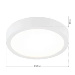 LED-Deckenlampe Disc, weiß Ø 14 cm, CCT, Metall/Kunststoff