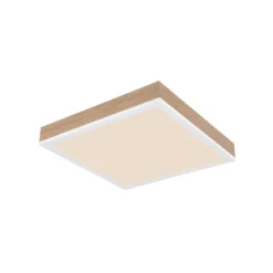 LED-Deckenlampe Doro, Länge 30 cm, holz dunkel, Holz