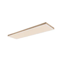 LED-Deckenlampe Doro, Länge 120 cm, holz dunkel, Holz, CCT