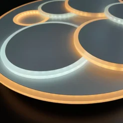 LED-Deckenlampe Dots, weiß, Ø 50 cm, Metall/Acryl, CCT