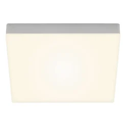LED-Deckenlampe Flame, 3000K, 28,7x28,7cm, silber